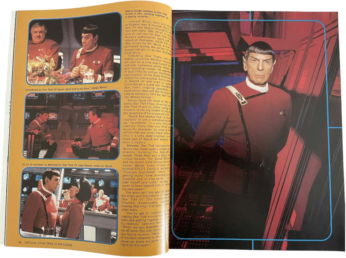Vintage 1991 Starlogs Star Trek VI The Undiscovered Country Official Movie Magazine Deluxe Collectors Edition - Unsold Ex Shop Stock