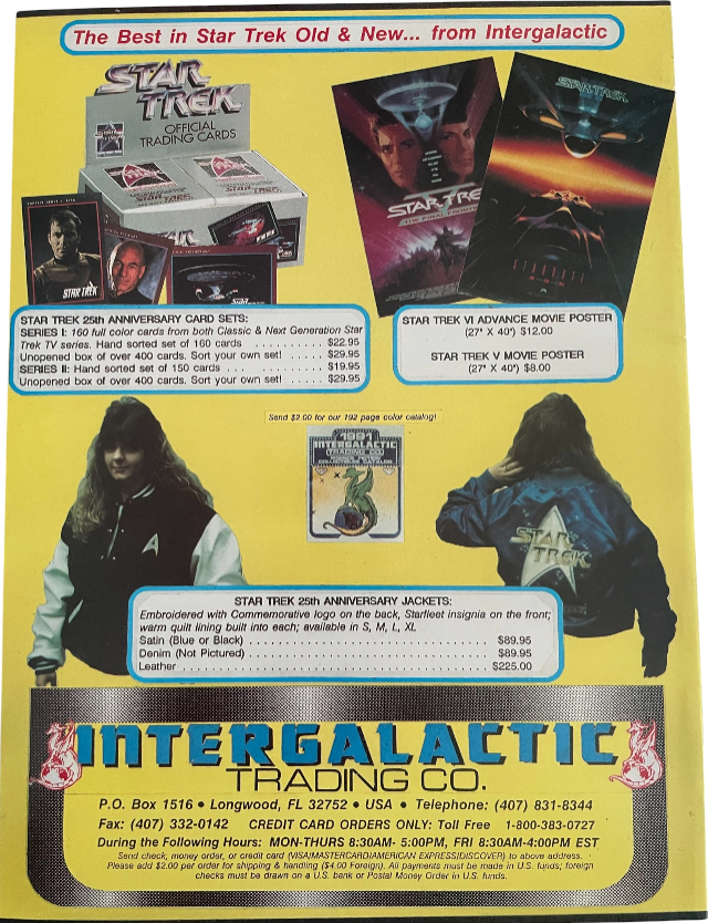 Vintage 1991 Starlogs Star Trek VI The Undiscovered Country Official Movie Magazine Deluxe Collectors Edition - Unsold Ex Shop Stock