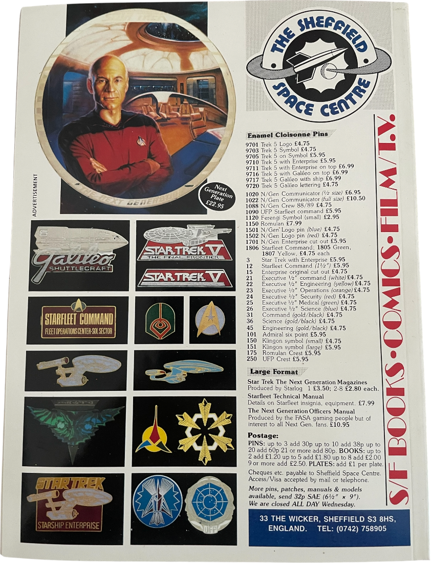 Vintage 1989 Starlogs Star Trek V The Final Frontier Official Movie Magazine - Unsold Ex Shop Stock