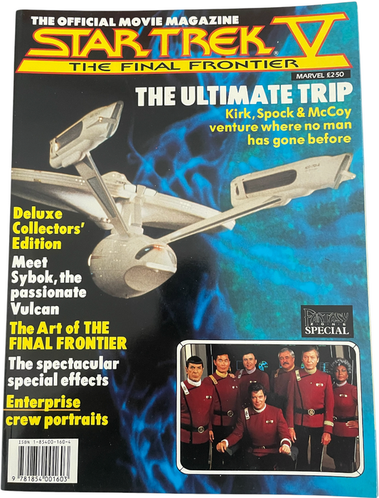 Vintage 1989 Starlogs Star Trek V The Final Frontier Official Movie Magazine - Unsold Ex Shop Stock