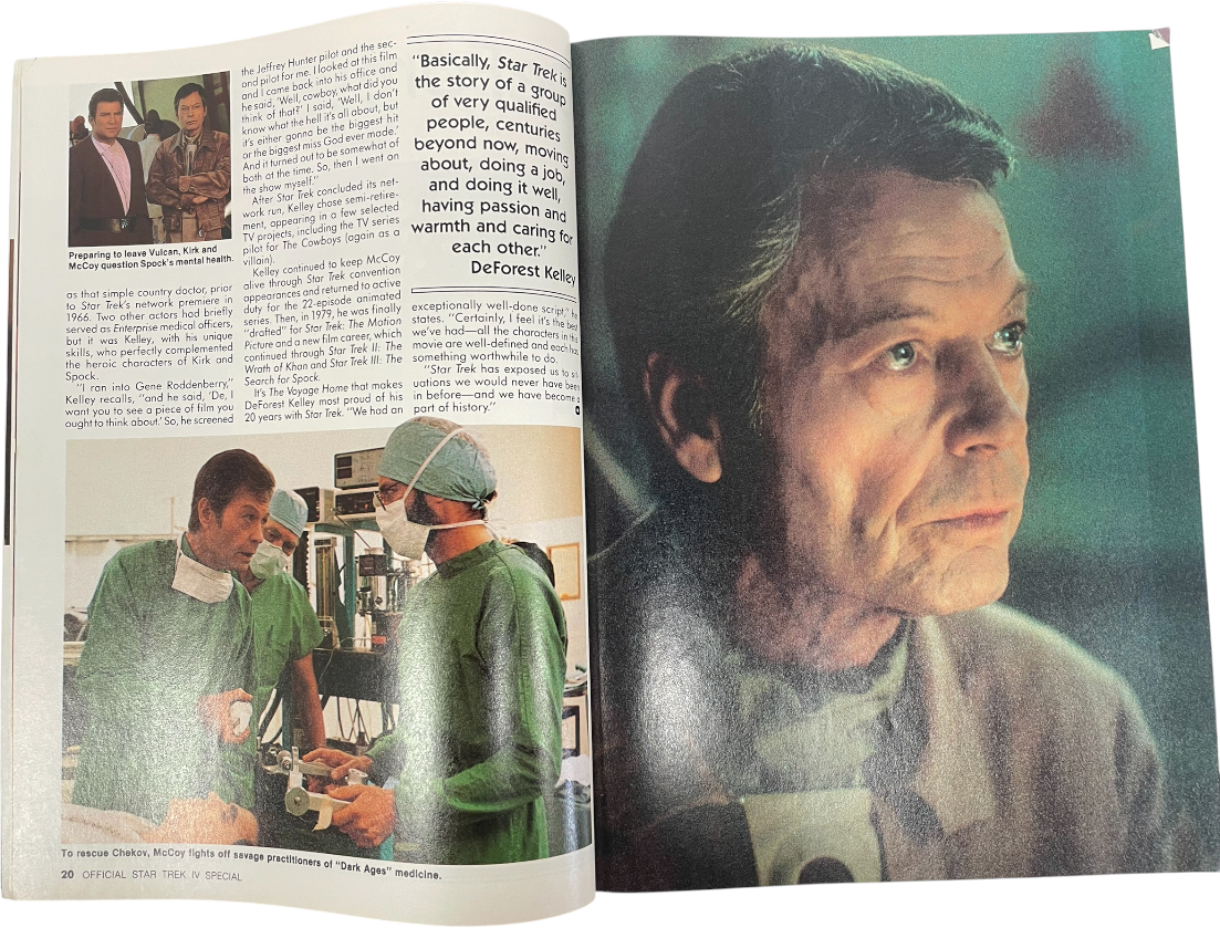 Vintage 1986 Starlogs Star Trek IV The Voyage Home Official Movie Special Deluxe Edition - Magazine