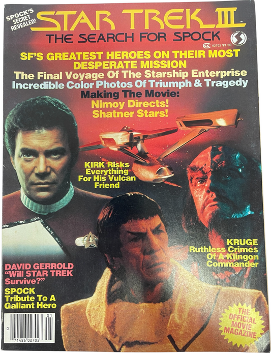 Vintage 1984 Starlogs Star Trek III The Search For Spock Official Movie Magazine - Ex Shop Stock