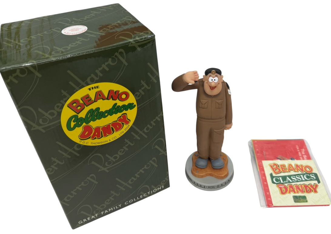 Vintage 2004 Robert Harrop - The Beano &amp; Dandy Collection - Corporal Clott 7 Inch Collectable Figure - Ex Shop Stock