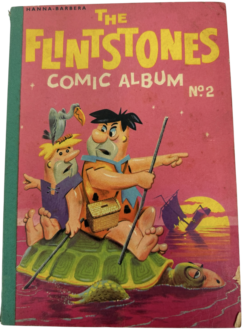 Vintage 1963 The Flintstones Comic Album No.2 Softback Book - Very Good Condition (3.5 Grade) - Rare Item