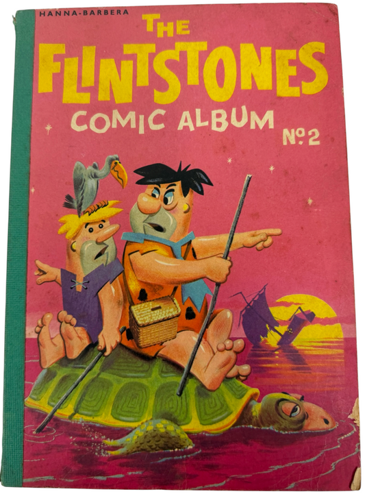 Vintage 1963 The Flintstones Comic Album No.2 Softback Book - Very Good Condition (3.5 Grade) - Rare Item