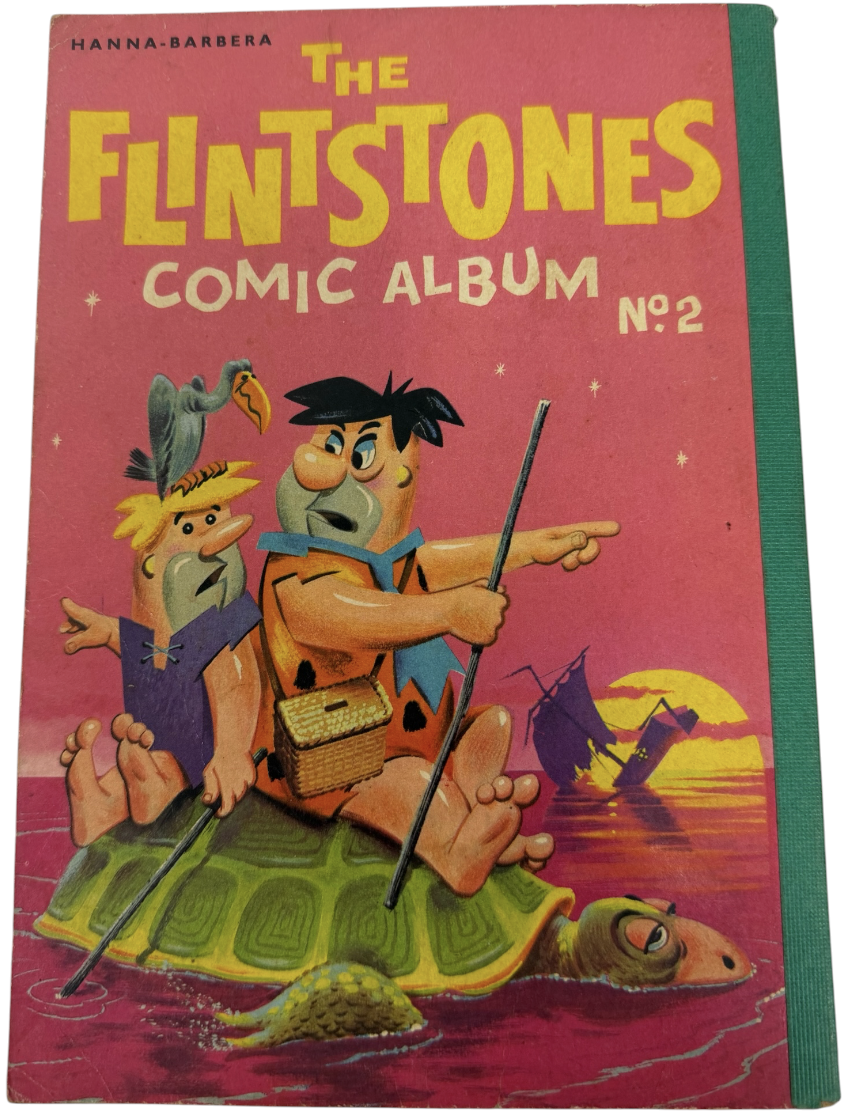Vintage 1963 The Flintstones Comic Album No.2 Softback Book - Very Good Condition (3.5 Grade) - Rare Item