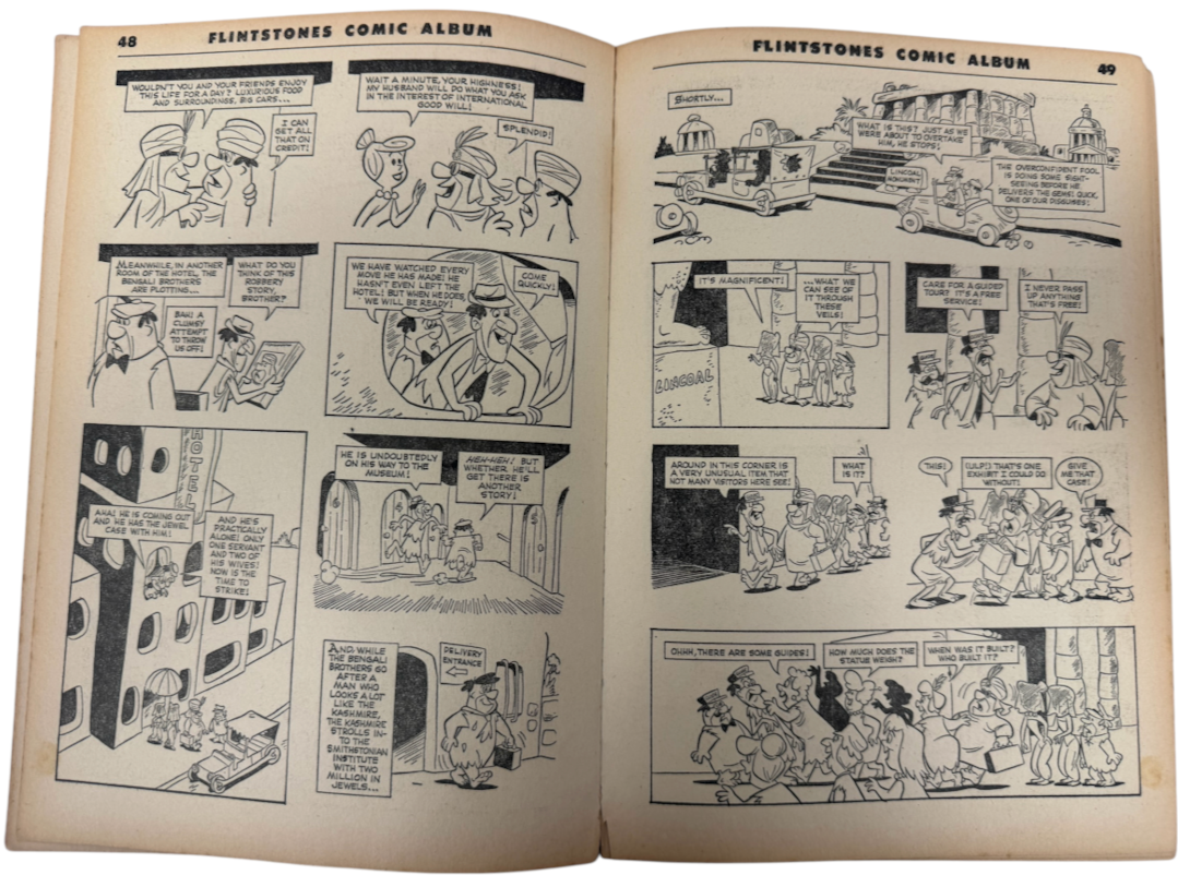 Vintage 1963 The Flintstones Comic Album No.2 Softback Book - Very Good Condition (3.5 Grade) - Rare Item