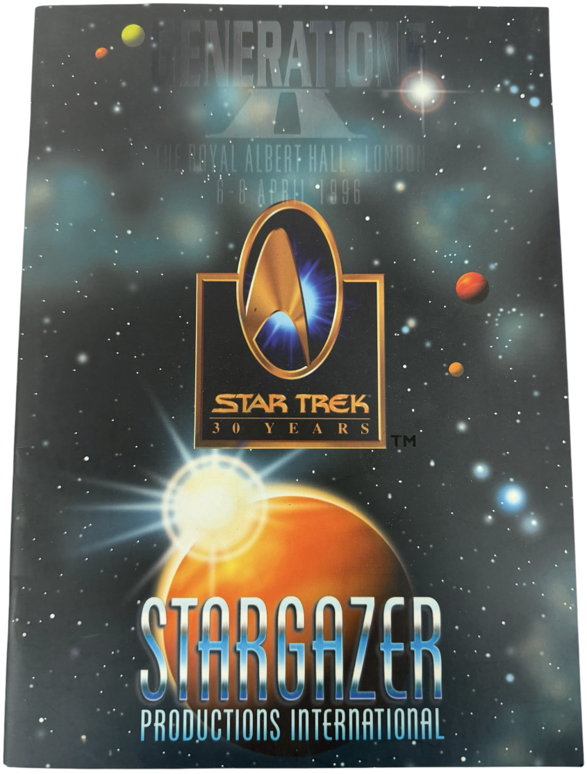 Vintage 1996 Star Trek Generations II Convention Brochure - Royal Albert Hall - 30th Anniversary - Rare ProgrammeC