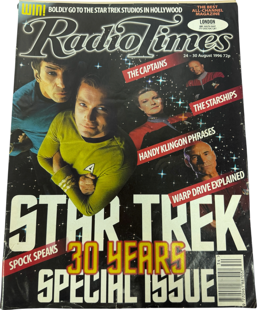 Vintage 1996 Radio Times Star Trek 30 Years Special Anniversary Issue.