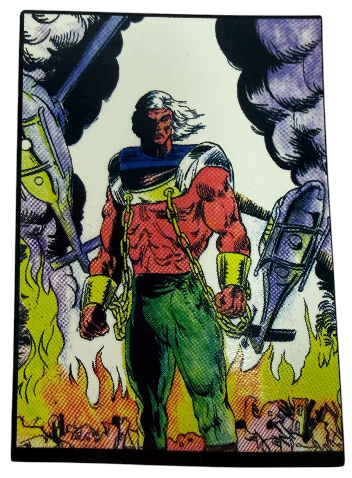 Vintage 1995 Flair Marvel Annual Ravage 2099 #95 BLANK BACK Error Promo Card 4g Thick - Ex Shop Stock