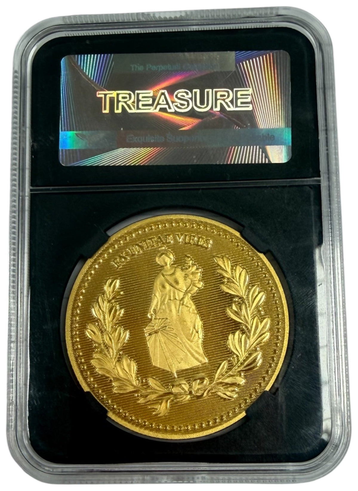 2006 John Wick Gold Coin Replica Custom Display Slab - Movie Prop Memorabilia Mint - Ex Shop Stock