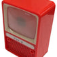 Vintage 1960's Plastiskop Miniature TV Photo Viewer Paris Souvenir Red Plastic - Fantastic Condition