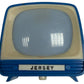 Vintage Jersey Souvenir Mini TV Slide Viewer Plastiskop Retro Toy 1960s Blue - Fantastic Condition