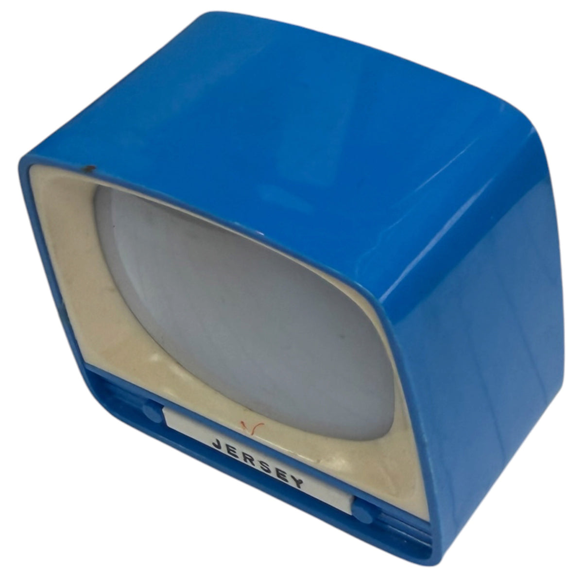 Vintage Jersey Souvenir Mini TV Slide Viewer Plastiskop Retro Toy 1960s Blue - Fantastic Condition