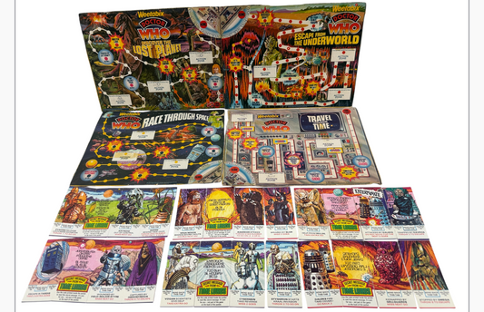 Vintage Dr Doctor Who 1977 Weetabix Series II Full Set Of 24 Cards & 4 Game Boards - Fantastic Condition Ultra Rare Set