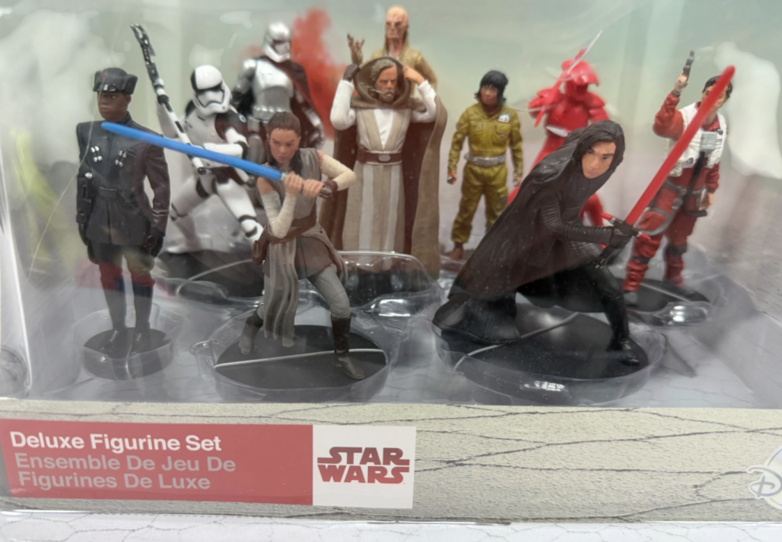 2017 Disney Star Wars The Last Jedi Deluxe Figurine Set 10 Figures - Brand New Factory Sealed Ex Shop Stock