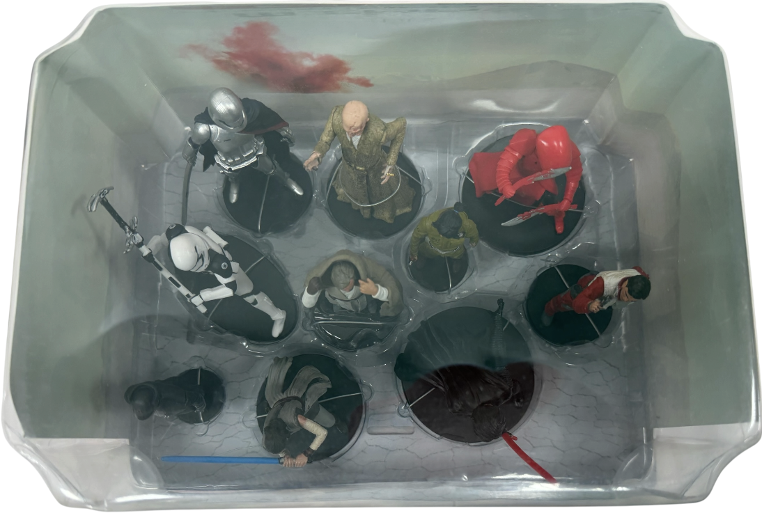 2017 Disney Star Wars The Last Jedi Deluxe Figurine Set 10 Figures - Brand New Factory Sealed Ex Shop Stock