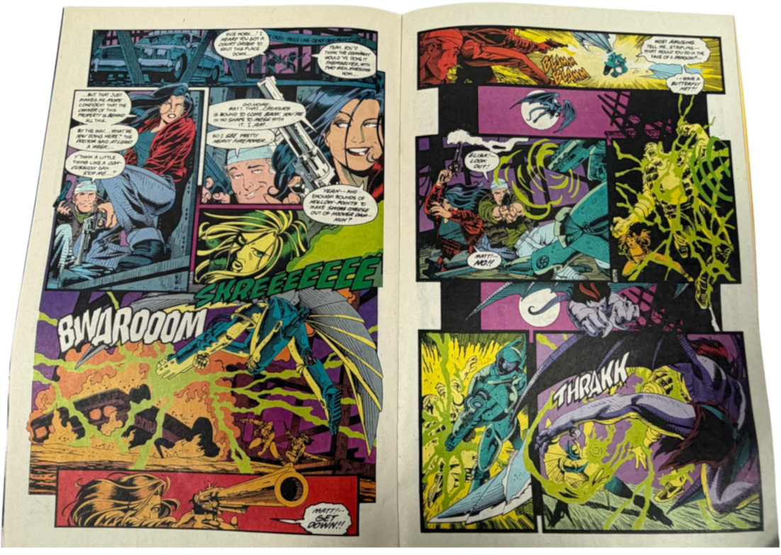 Vintage 1995 Marvel Comics - Gargoyles With Embossed Cover Issue No.1 February 1995 - Ex Shop Stock (Grade 9.0)