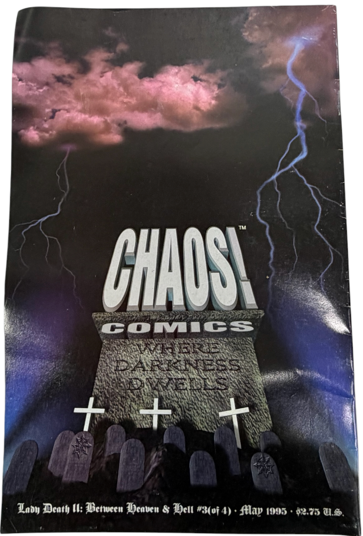 Vintage 1995 Chaosl Comics - Lady Death II Part III Between Heaven And Hell - May 1995 - Ex Shop Stock (Grade 6.5).