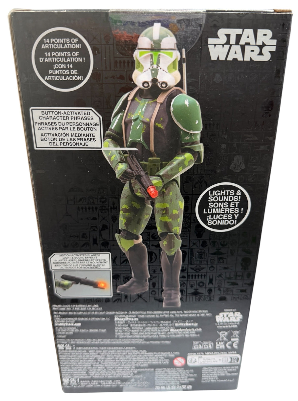 2024 Star Wars Power Force Clone Commander Gree Talking Action Figure - MINT Condition Ex Shop Stock