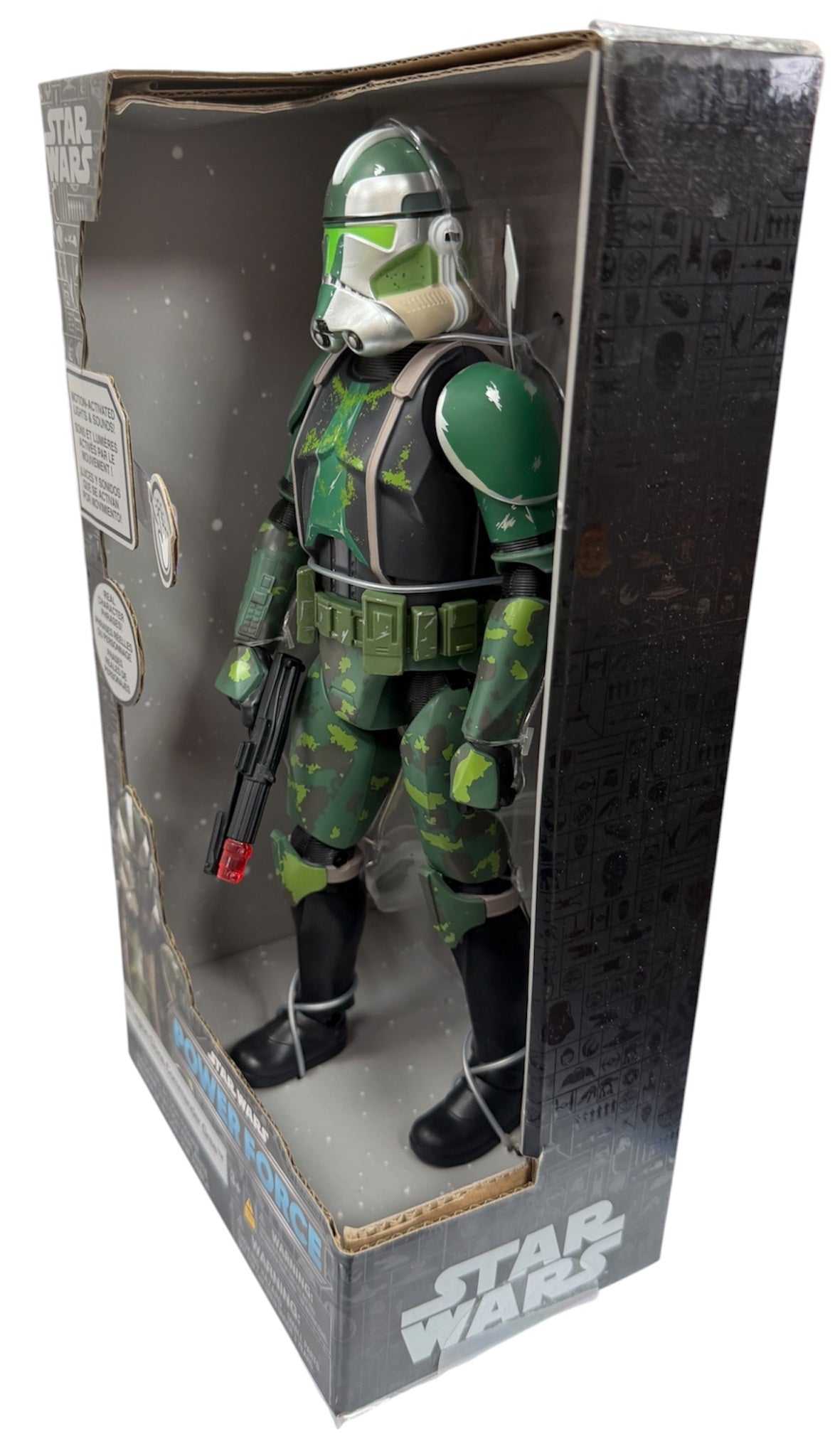 2024 Star Wars Power Force Clone Commander Gree Talking Action Figure - MINT Condition Ex Shop Stock