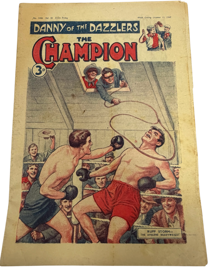 Vintage 1949 Amalgamated Press -The Champion Comic Issue No. 1446 - October 15 1949 - Ex Shop Stock (Grade 3.5)