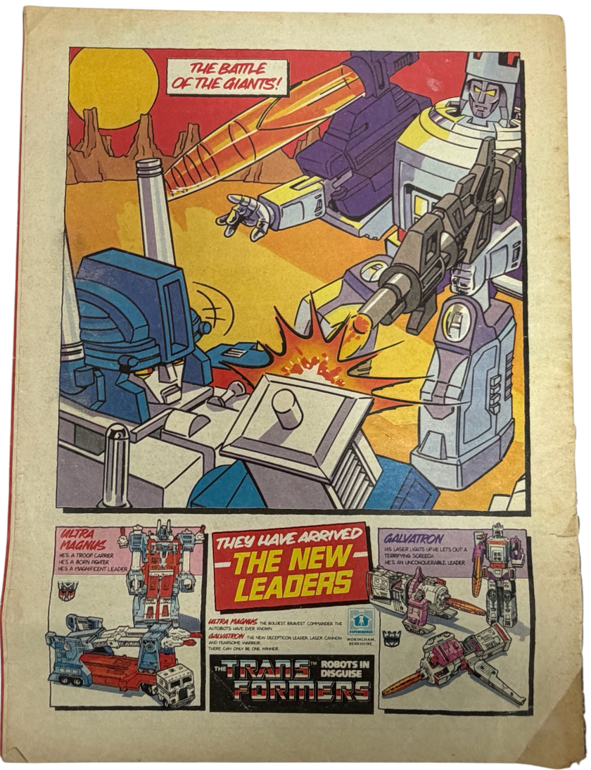 Vintage 1986 Marvel Comics -Transformers Comic Issue No.78 - Sept 1986 - The Shocking Fate Of Optimus Prime - Ex Shop Stock (Grade 3.5)