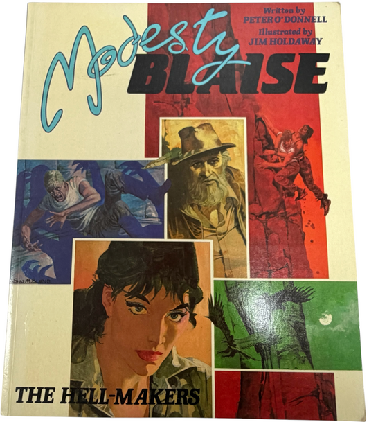 Vintage 1986 Titan Books - Modesty Blaise - The Hell Makers Comic Book - Ex Shop Stock (Grade 7.5)