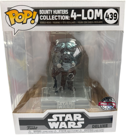 2021 Funko Pop Star Wars 4-LOM Deluxe Bounty Hunters Collection #439 Mint Condition - Ex Shop Stock