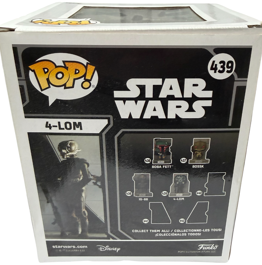 2021 Funko Pop Star Wars 4-LOM Deluxe Bounty Hunters Collection #439 Mint Condition - Ex Shop Stock
