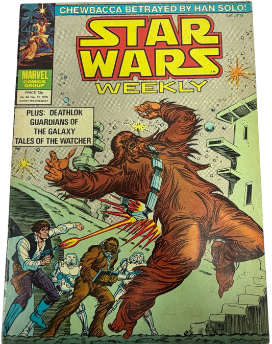 Vintage 1979 Star Wars Weekly Comic Issue No. 94. - Dec 12th 1979 - Ex Shop Stock (5.5 Grade).
