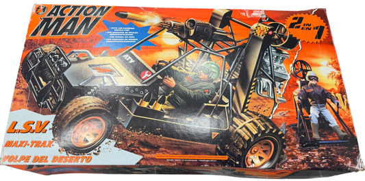 Vintage 1995 Action Man L.S.V. Maxi-Trax Buggy Hasbro - 100% Unassembled Sealed Bags Complete - Ex Shop Stock