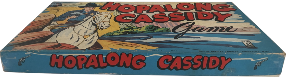 Vintage Milton Bradley 1950 Official Hopalong Cassidy The Board Game - Based On The Popular TV Series - Fantastic Condition In The Original Box
