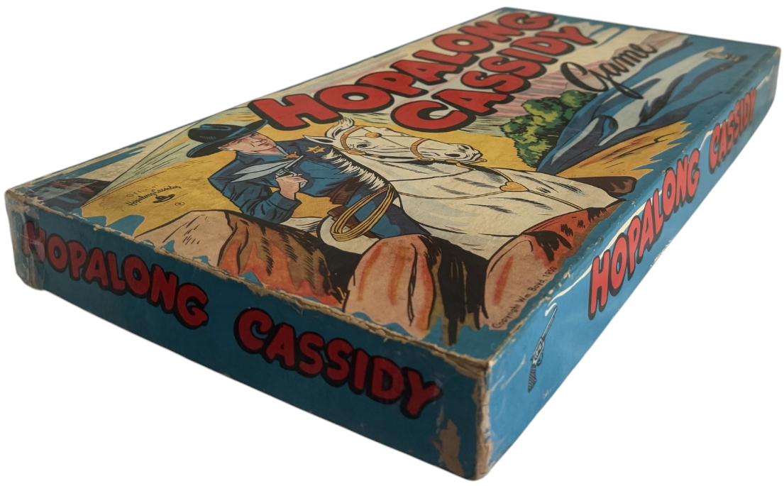 Vintage Milton Bradley 1950 Official Hopalong Cassidy The Board Game - Based On The Popular TV Series - Fantastic Condition In The Original Box