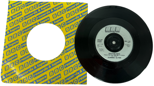 Vintage 1986 Doctor Dr Who Theme From The 1986 BBC TV Series - 7 Inch Vinyl Record Dominic Glynn BBC Records Label