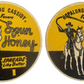 Vintage Rare 1950's Set Of 2 Hopalong Cassidy Favors Spun Honey Drinks Coaster / Mat Set - Unused
