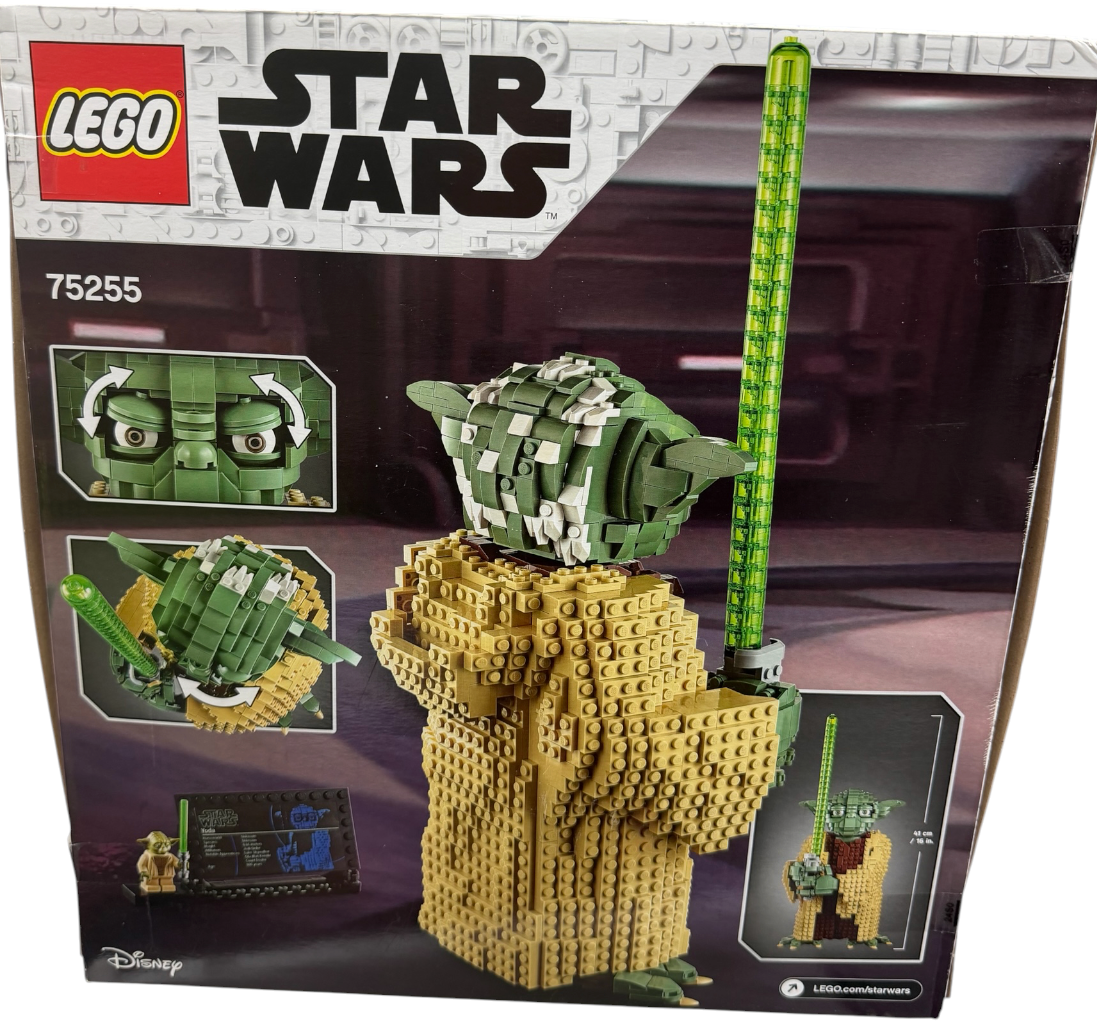 Disney / Lego 2019 Star Wars Yoda - Building Blocks Retired Construction Set Number 75255 - Brand New Factory Sealed
