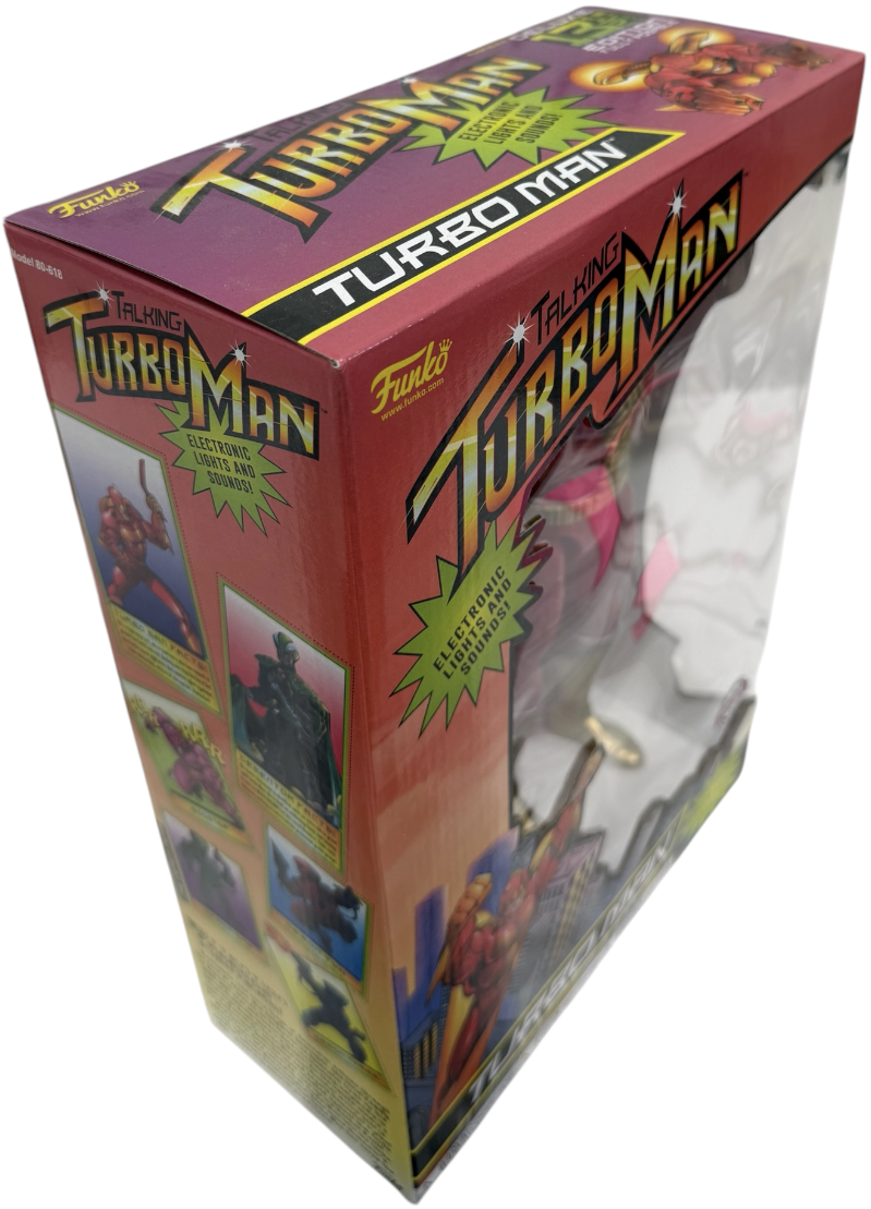 Funko 2021 Deluxe Special Edition 13.5" Talking Turbo Man Action Figure Jingle All The Way - Brand New Factory Sealed Ex Shop Stock