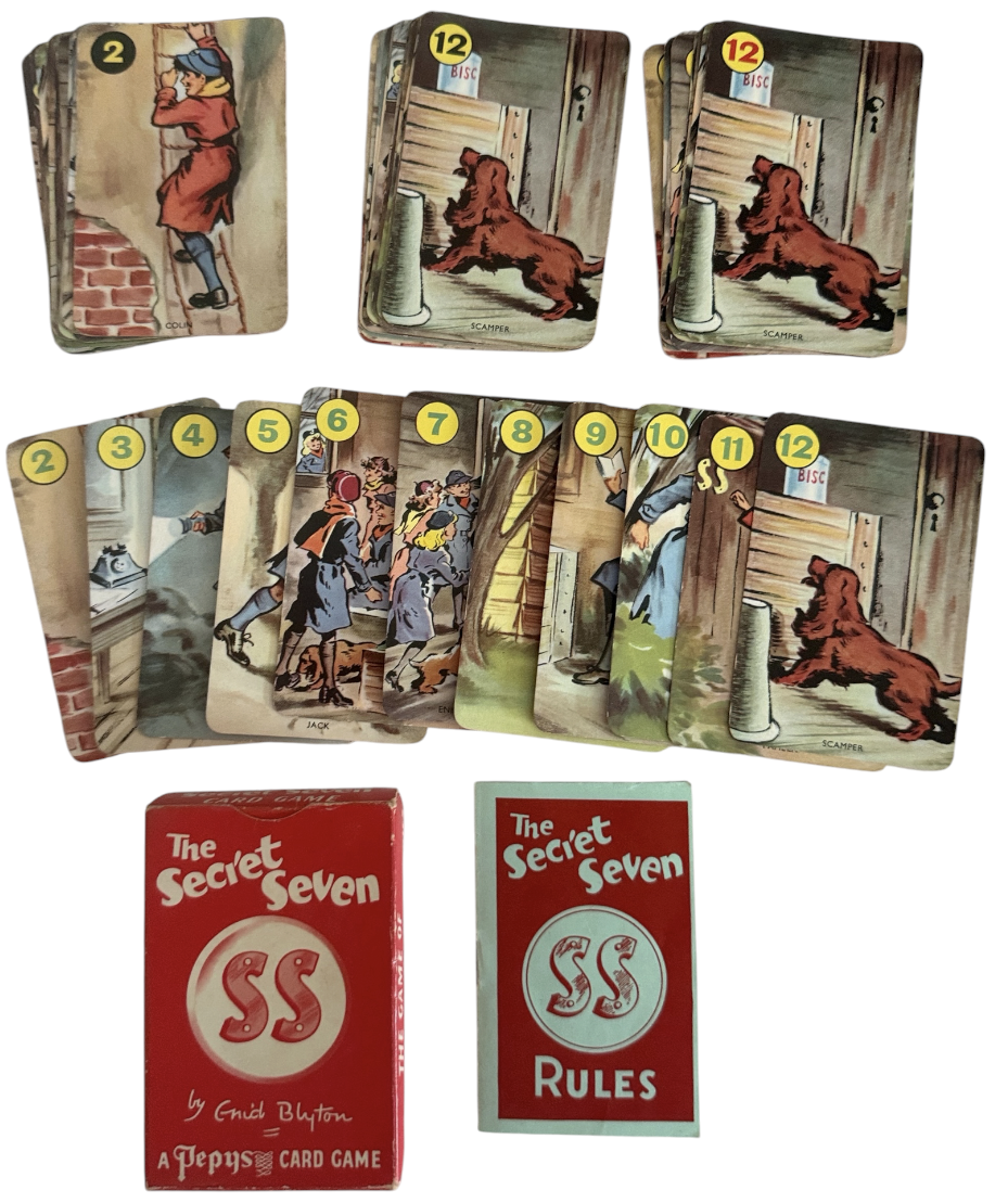 Vintage 1950's Pepys Enid Blytons's - The Secret Seven Card Game - Fantastic Condition - Complete In The Original Box