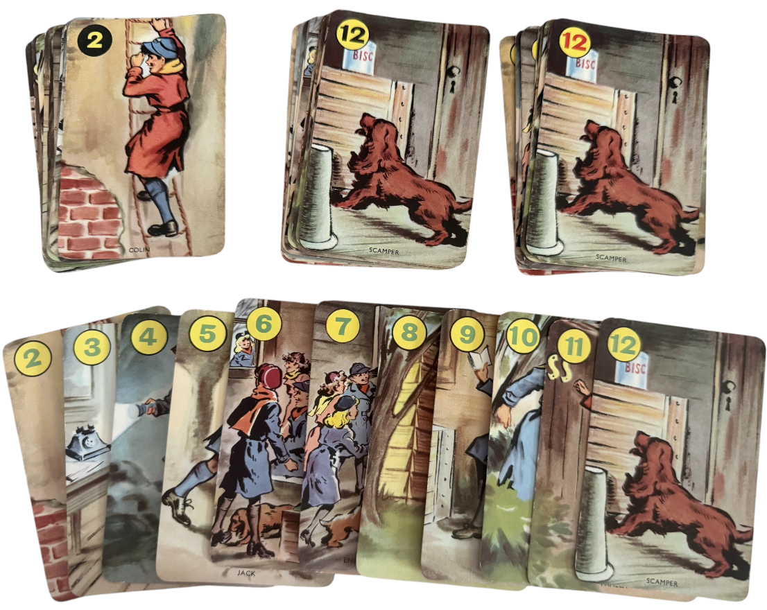Vintage 1950's Pepys Enid Blytons's - The Secret Seven Card Game - Fantastic Condition - Complete In The Original Box