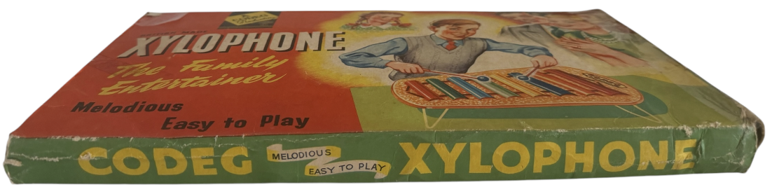 Vintage 1950's A Codeg Production Melodious Easy To Play Toy Xylophone Music Instrument Very Good Condition And Boxed