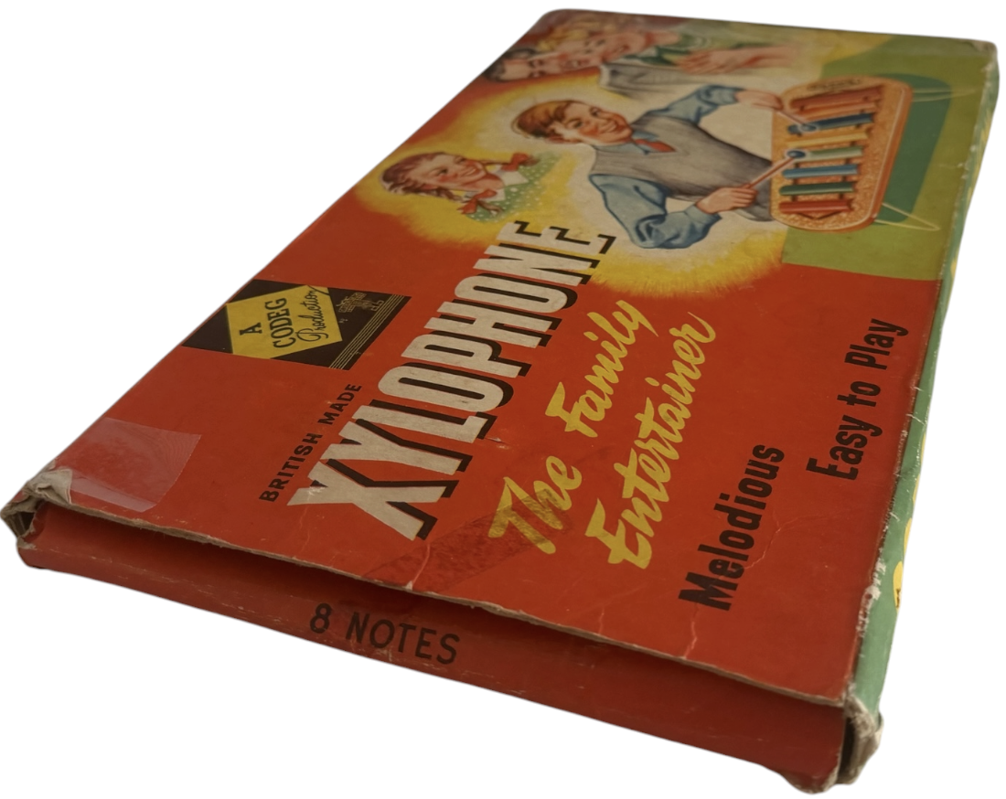 Vintage 1950's A Codeg Production Melodious Easy To Play Toy Xylophone Music Instrument Very Good Condition And Boxed