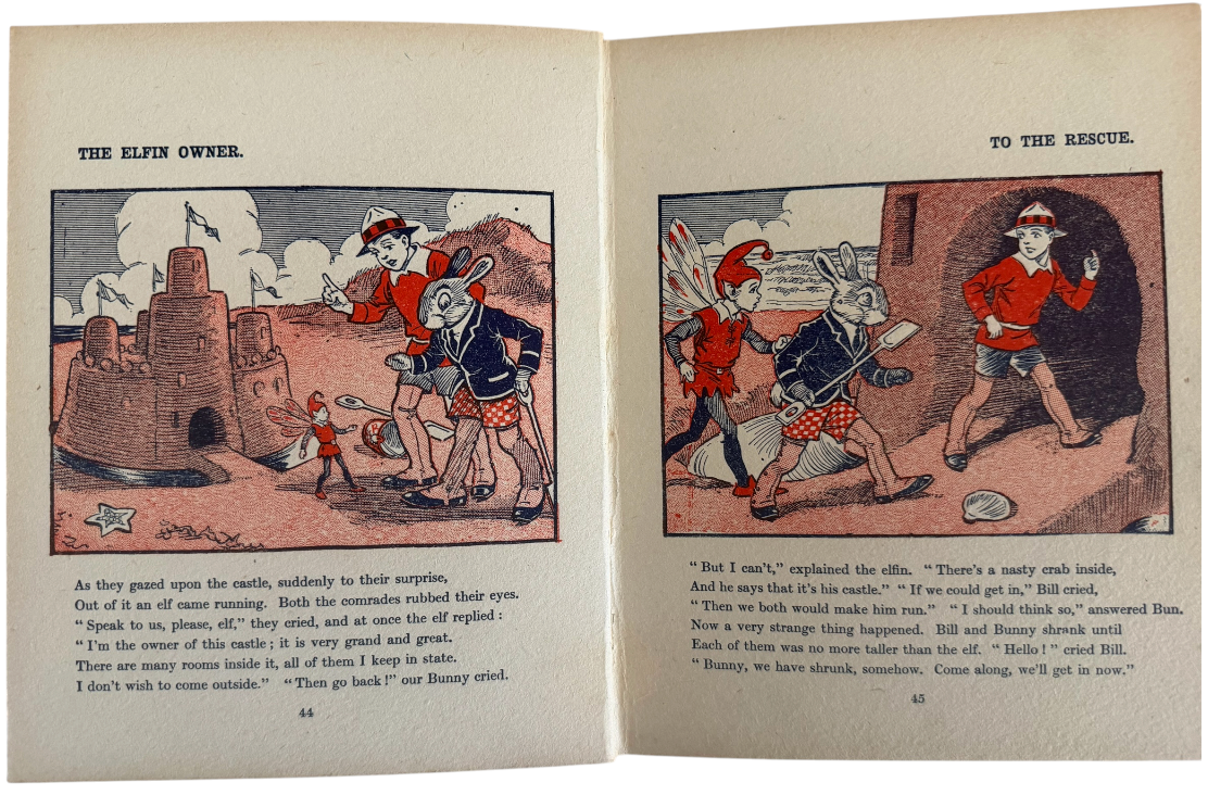 Vintage 1920's/30's The Billy And Bunny Hardback Book - Very Good Condition Early Annual Style Book.