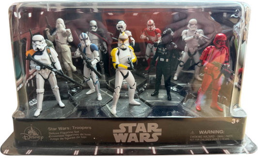 Disney Store Star Wars Troopers Deluxe Figurine Playset 10 Piece Set 2021 NIB Retired - Brand New Factory Sealed Ex Shop Stock