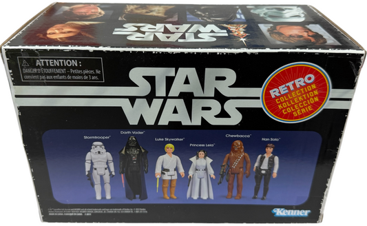 Kenner 2021 Star Wars Retro Collection - A New Hope Action Figure Box Set Of All 6 Figures - Brand New Factory Sealed Ex Shop Stock