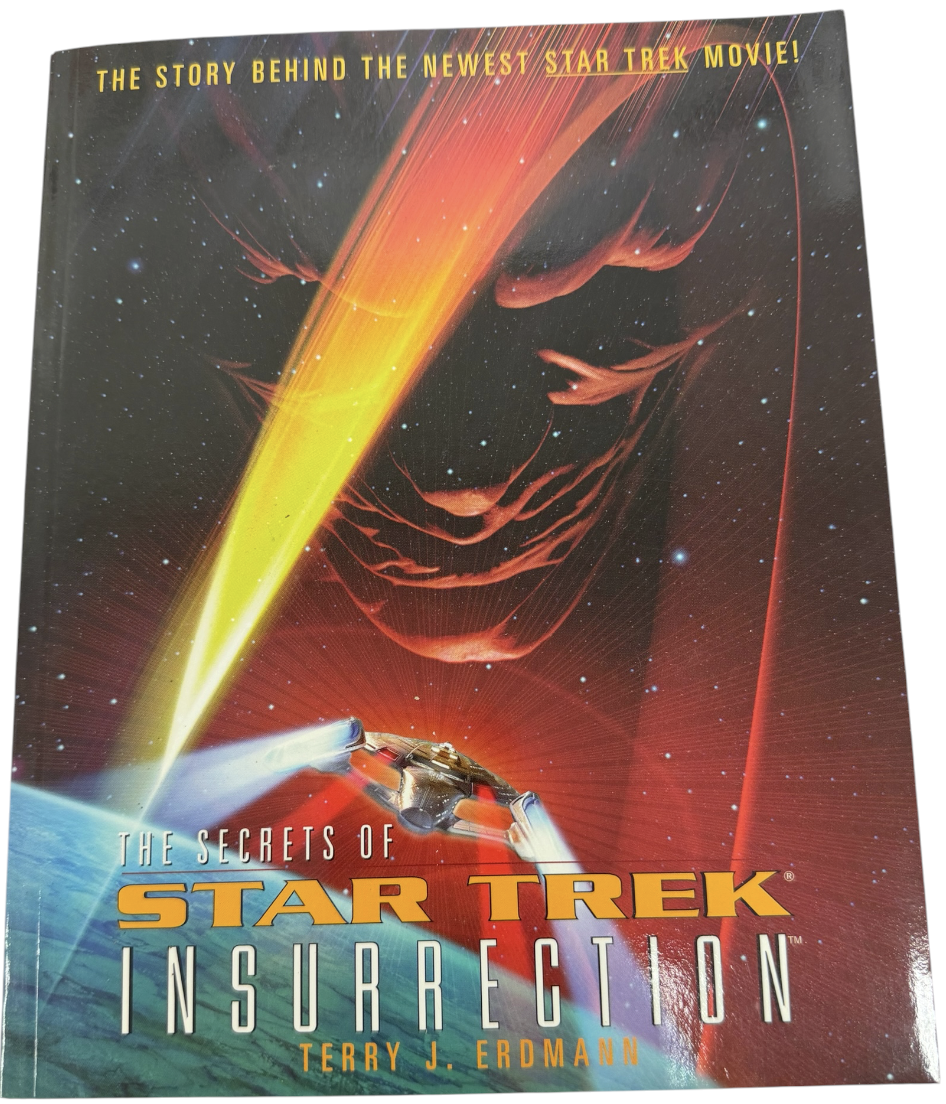 Vintage 1998 Pocket Books - The Secrets Of Star Trek Insurrection Paperback Book By Terry J Erdmann -Nr Mint Unsold Ex-Shop Stock