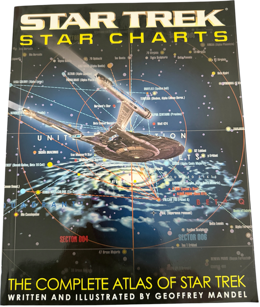 Vintage 2002 Pocket Books Star Trek Star Charts: The Complete Atlas of Star Trek - Near Mint Unsold Ex-Shop Stock