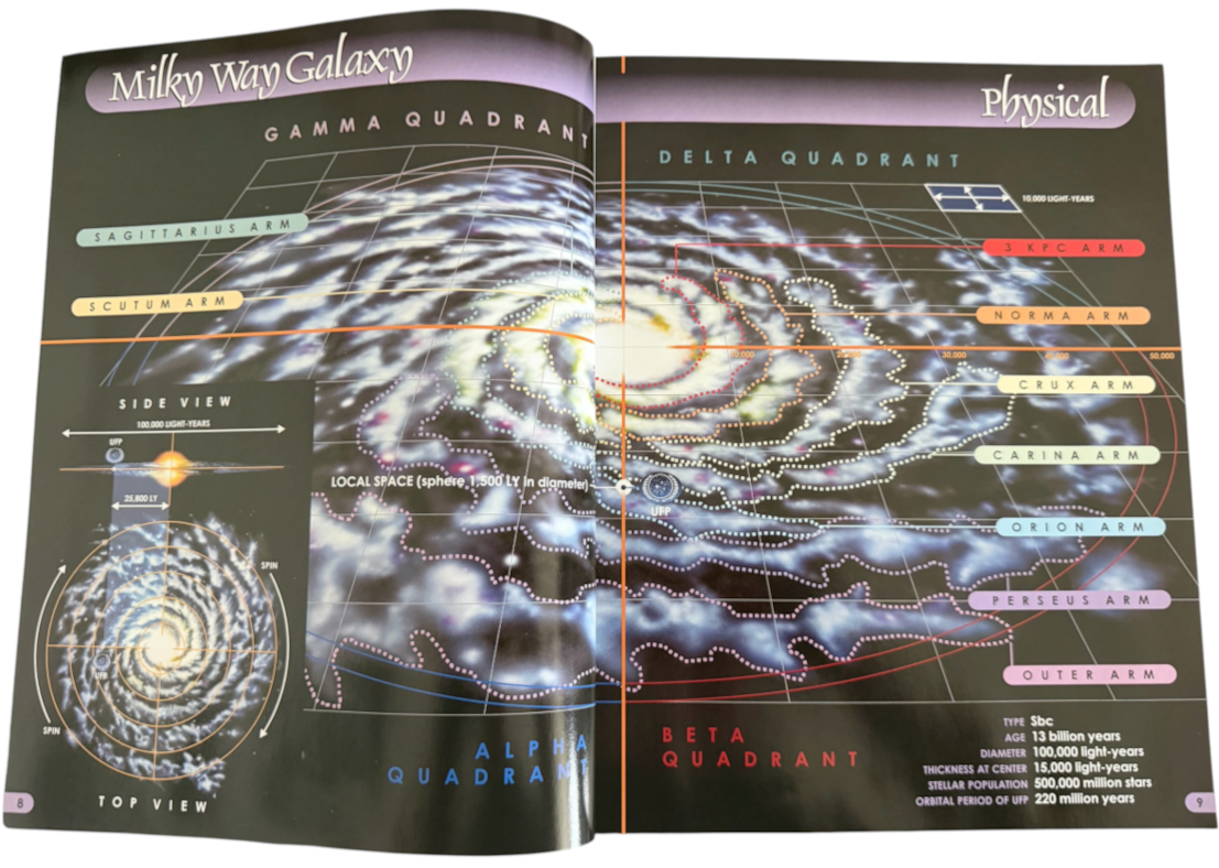 Vintage 2002 Pocket Books Star Trek Star Charts: The Complete Atlas of Star Trek - Near Mint Unsold Ex-Shop Stock