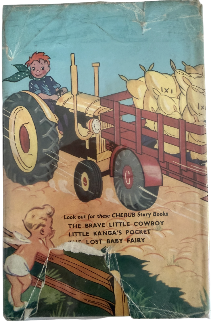 Vintage 1953 The Little Red Lorry - A Cherub Story&nbsp; Book With Dust Cover - Fantastic Condition Very Rare Hardback Book