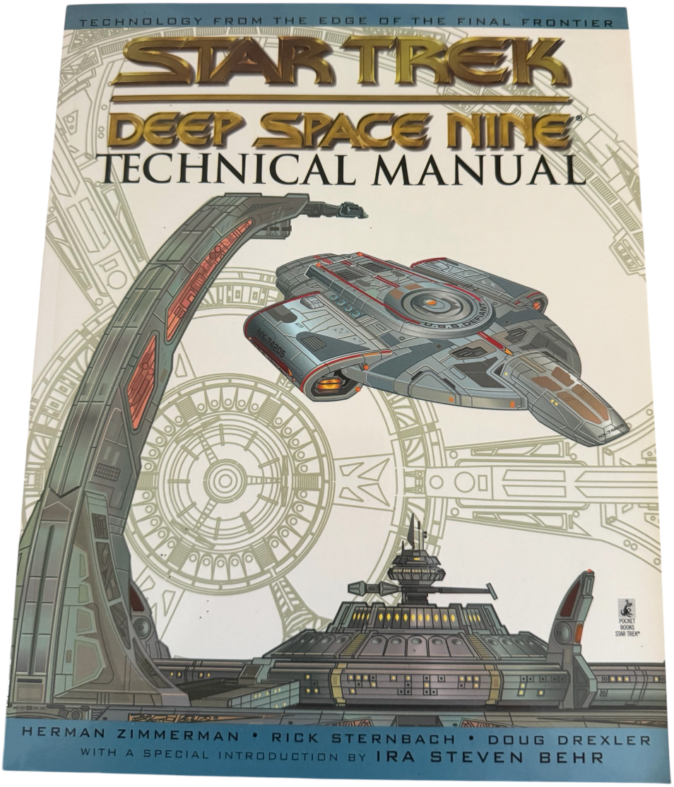Vintage 1998 Pocket Books Star Trek Deep Space Nine Technical Manual - Near Mint Unsold Ex-Shop Stock